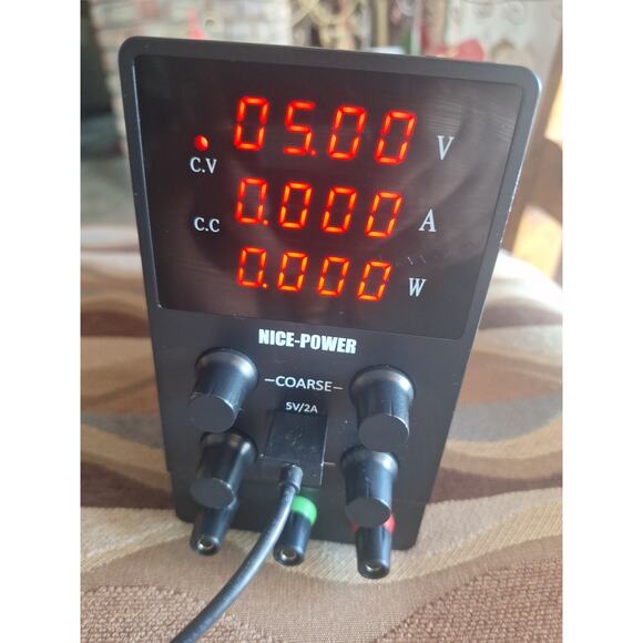 NICE-POWER SPS3010 Adjustable DC Bench Power Supply 0–30V 0–10A CV CC USB Tested - Picture 7 of 8